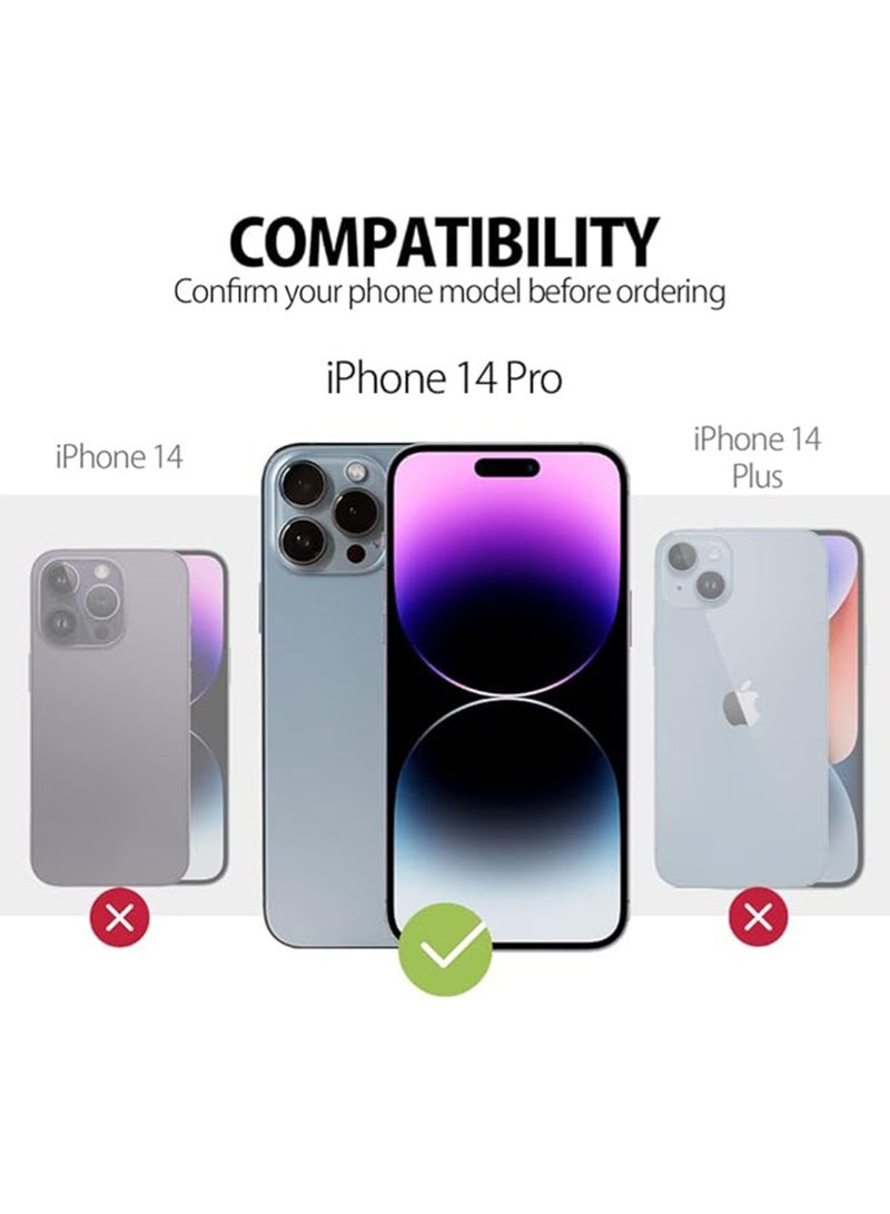 WRISTWISE Case Cover for iPhone 14 Pro - [Camera All - Round Protection] [Soft Microfiber Lining Anti - Scratch] Shockproof Phone Case Cover, Blue - Image 2