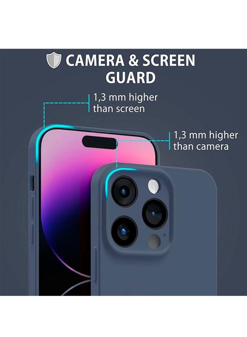 WRISTWISE Case Cover for iPhone 14 Pro - [Camera All - Round Protection] [Soft Microfiber Lining Anti - Scratch] Shockproof Phone Case Cover, Blue - Image 3