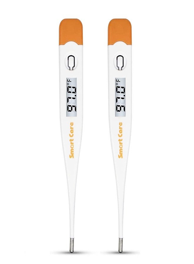 SMARTCARE Digital Thermometer - Precise Body Fever Monitoring for Kids, Adults & Babies (2-Pack) - Oral or Underarm Use with Beep Function - Reliable Health Companion - Image 1