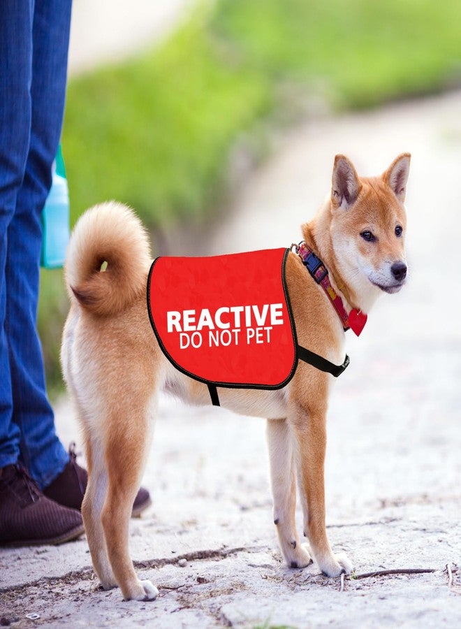 JXGZSO Reactive No Dogs Dog Jacket Vest Reactive Dog Give Me Space Walking Slogan Warning Vest (Reactive d not pet L) - Image 5