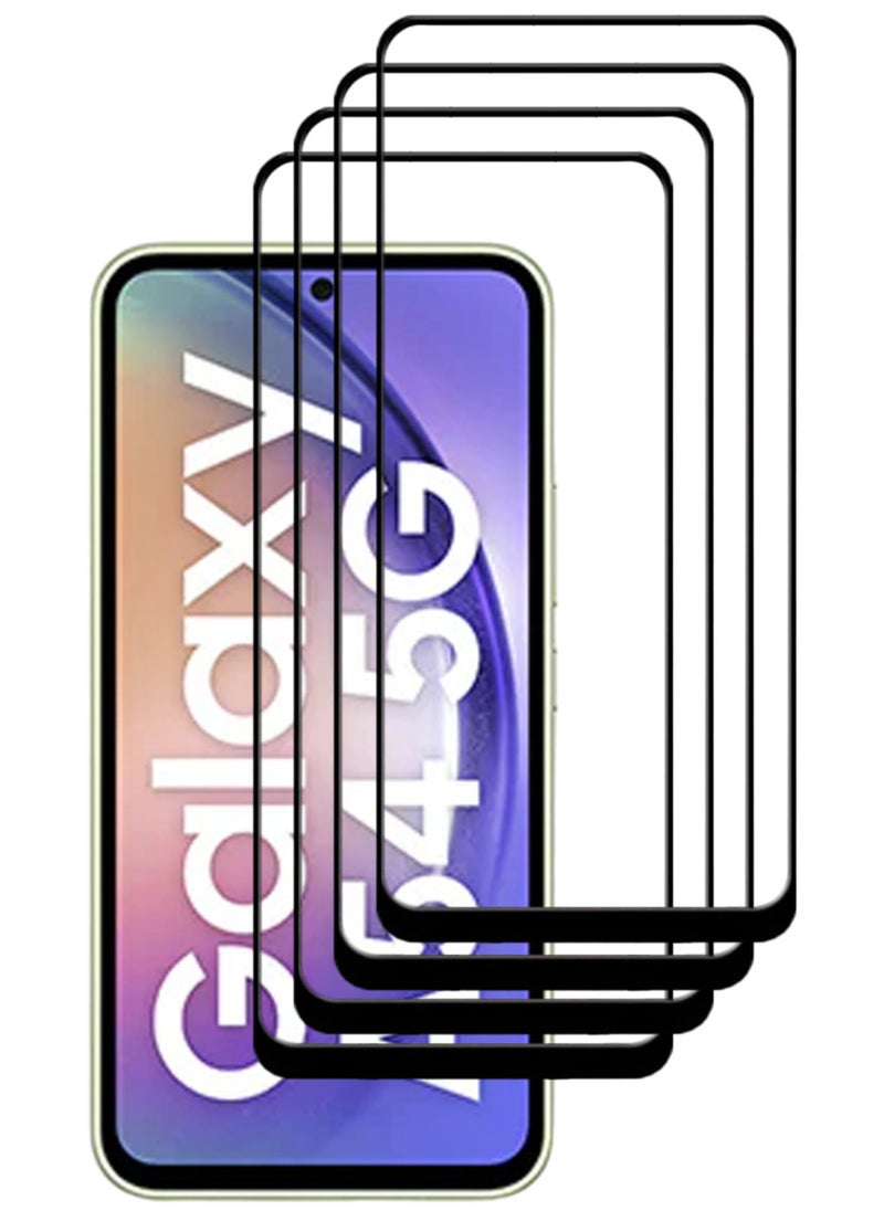 ACLIX 4 Pieces Antistatic ESD Dustproof Premium Quality High Definition Tempered Glass Screen Protector Designed For Samsung Galaxy A54 - Image 1