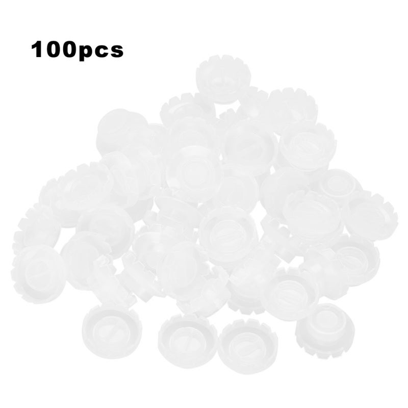 100Pcs Disposable Eyelash Ring Holder Eyelash Extension Glue Adhesive Stand - Image 1