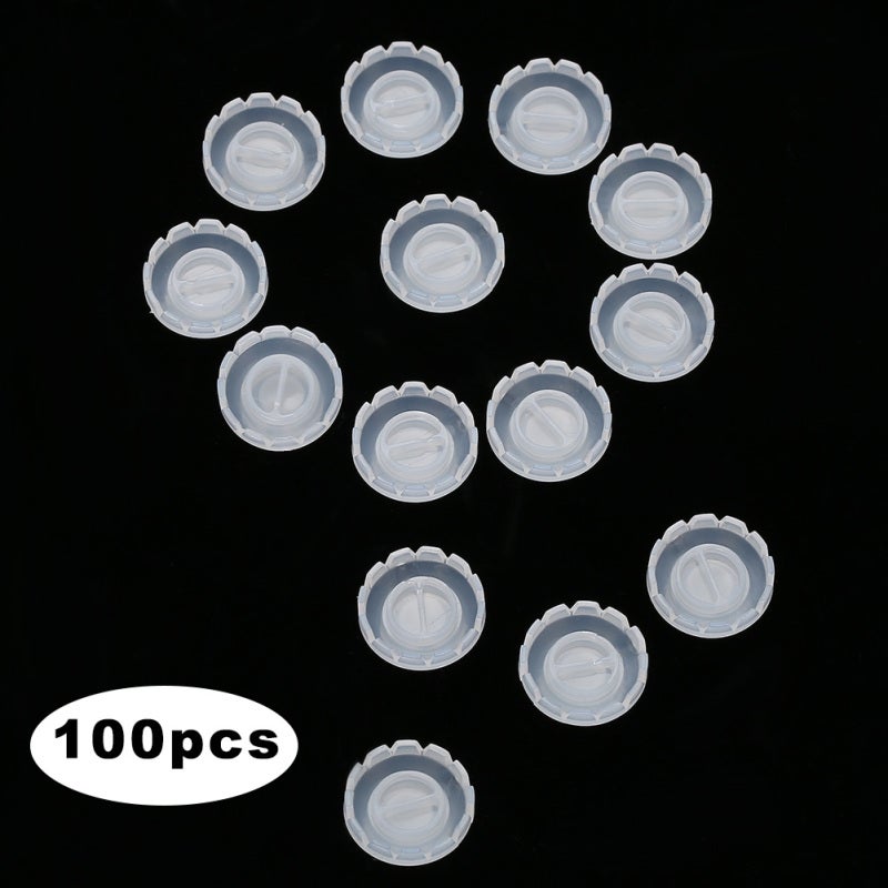 100Pcs Disposable Eyelash Ring Holder Eyelash Extension Glue Adhesive Stand - Image 4