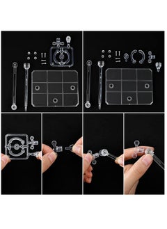 KASTWAVE 8Pcs Action Figure Stand Assembly Action Figure Display Holder Base Doll Model Support Stand for 6 inch Action Figures or Effects Clear 1/144 HG/RG Figure Model Toy  - Image 4