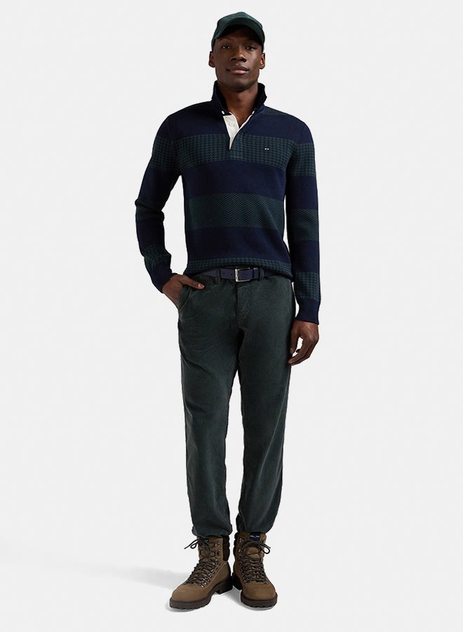 Eden Park jersey collar sweater with circles  - Image 1
