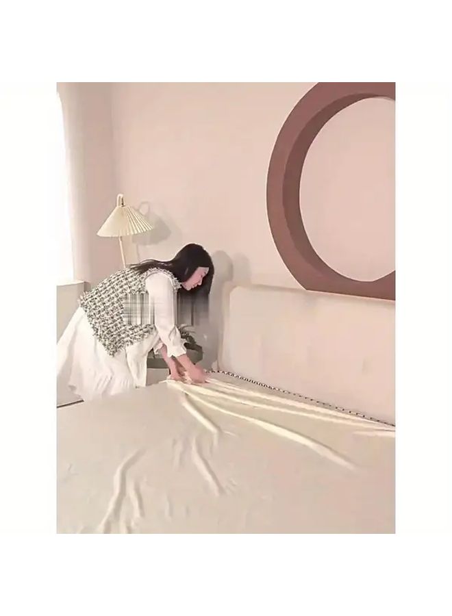 Pink Bed Sheet Organizer Gap Filler Easy To Use Sheet Straightener Home Bedding Tool - Image 3