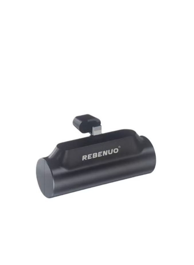 REBENUO Mini Power Bank 5000mAh Portable Charger, Ultra-Compact USB Type-C External Battery Pack with Fast Charging, Lightweight Pocket-Sized Backup Power Bank for Smartphones, Tablets, Travel, Emergency Use – High-Speed Output & Safe Charging - Image 2