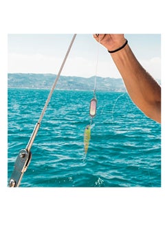 Excefore LED Fishing Lures, 2 Pcs Fishing Spoons Underwater, Deep Drop Lights, Teardrop Fishing Flasher, Fishing Flashers, Saltwater Trolling Deep Drop Fishing Light, LED Lighted Bait Flasher  - Image 3