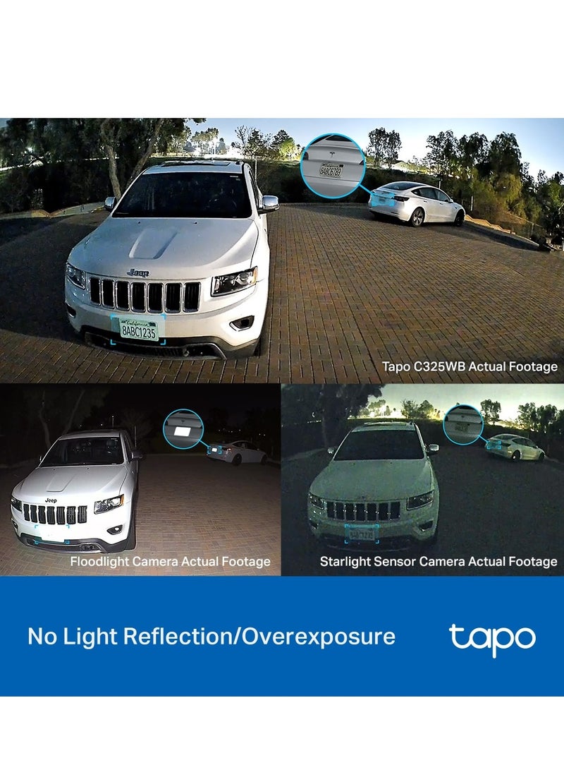 تي بي لينك كاميرا Tapo C325WB ColorPro Wi-Fi خارجية، 2K 4Mp QHD كاميرا أمان سلكية خارجية IP66 مقاومة للطقس كشف الحركة/الشخص، تعمل مع Alexa وGoogle - Image 5