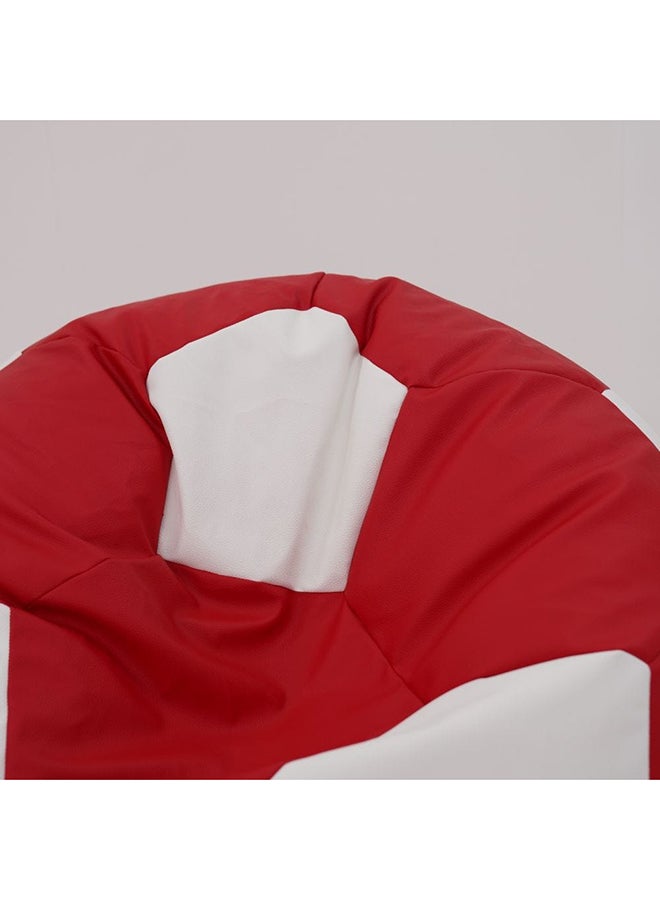 DANUBE HOME Oxford Bean Bag Chair 1 Seater Comfortable Lazy Sofa Adult Kids Play Chair Modern Design Living Room Furniture AccessoriesL 80 x W 80 x H 105 cm Red & White - Image 5