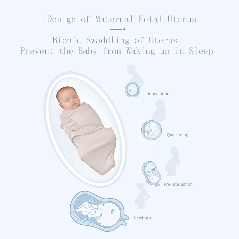 insular Baby Swaddle Sacks, Swaddle Blanket for Newborn and Infant, Adjustable Velcro Set for Boy and Girl, Soft Cotton Baby Sleep Sack 3 Pack (Clouds, Small(0-3M)) - Image 2