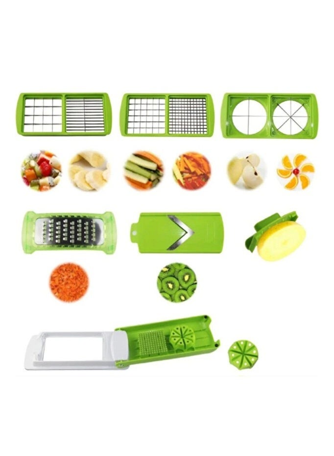 Macon 15-in-1 Multi-Purpose Vegetable and Fruit Chopper Set with Stainless Steel Blades - Image 2
