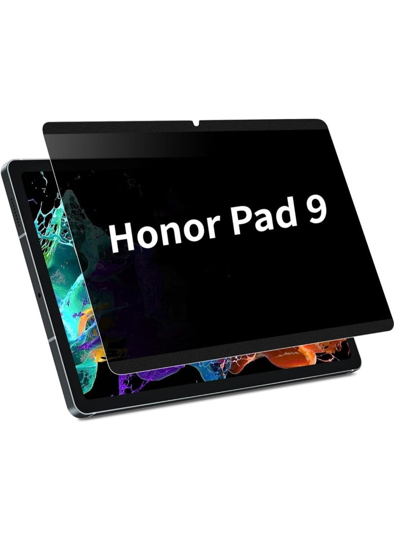 واقي شاشة للخصوصية متوافق مع Honor Pad 9 12.1 بوصة 2024 واقي شاشة قابل للإزالة، مضاد للوهج، مضاد للتجسس، خالي من الفقاعات، [سهل التشغيل]