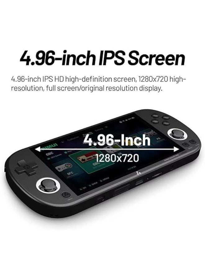 تريميو جهاز ألعاب محمول ذكي Pro – لاعب ألعاب محمول قديم مع شاشة IPS عالية الدقة بحجم 5 بوصات، سعة تخزين 64 جيجابايت، وألعاب مدمجة - Image 4