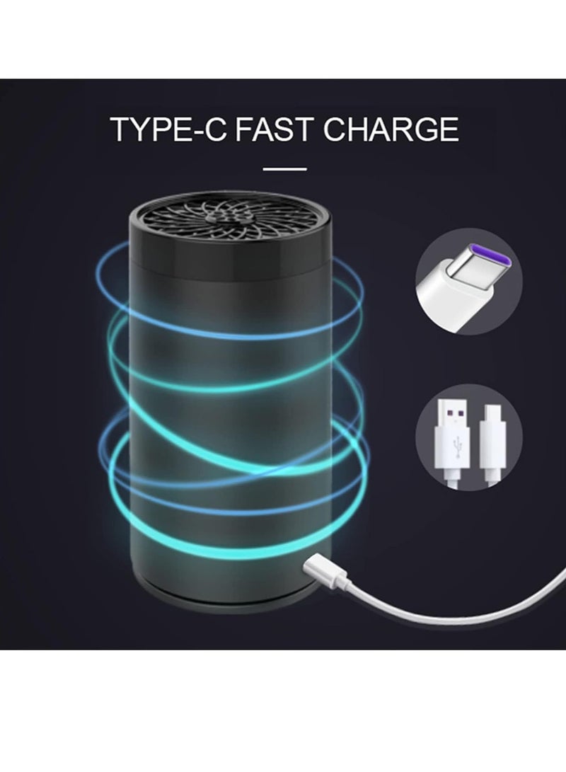 ELTRAZONE Electric Incense (Bakhoor) Burners Decort for Car, Home,type (c) Usb Rechargeable (black) - Image 4