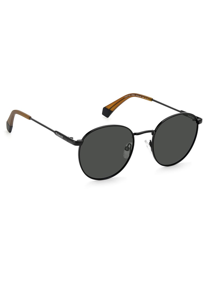 Polaroid Unisex Round Sunglasses PLD 6171/S  BLACK 51 - Image 2