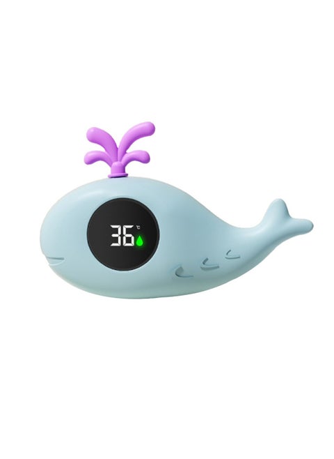 Gonice Floating Bathtub Thermometer, Bath Thermometer with LED Display, Accurate Display of Water Temperature, Safe and Reliable, Cute Bath Toy（Blue）