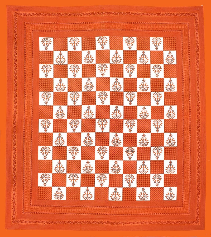 Meejoya Cotton Rajasthani Jaipuri Traditional King Size Double Bed Bedsheet With 2 Pillow CoversJaipuri_100144 TCMulticolor - Image 3