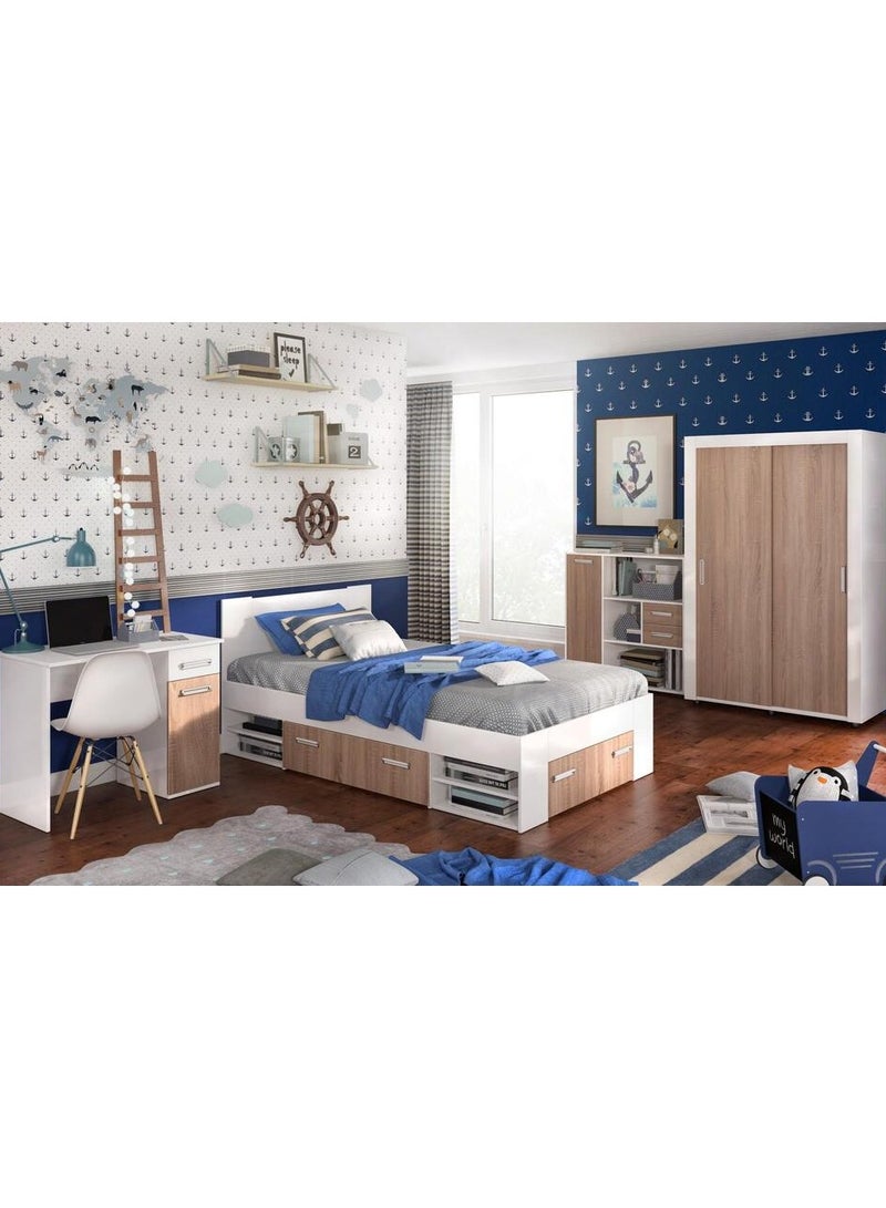 Malazhouse Youth Single Bedroom 4 pieces - MZBDR002 – 200L x 120H x 140W - Image 1