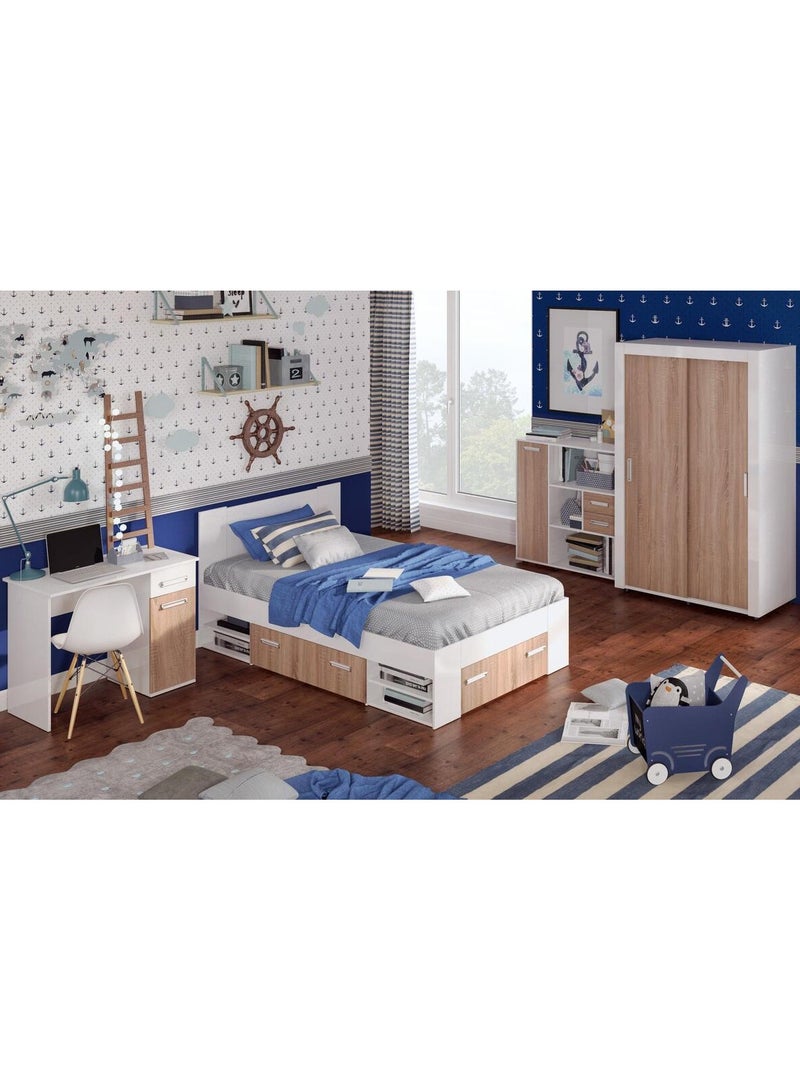 Malazhouse Youth Single Bedroom 4 pieces - MZBDR002 – 200L x 120H x 140W - Image 3