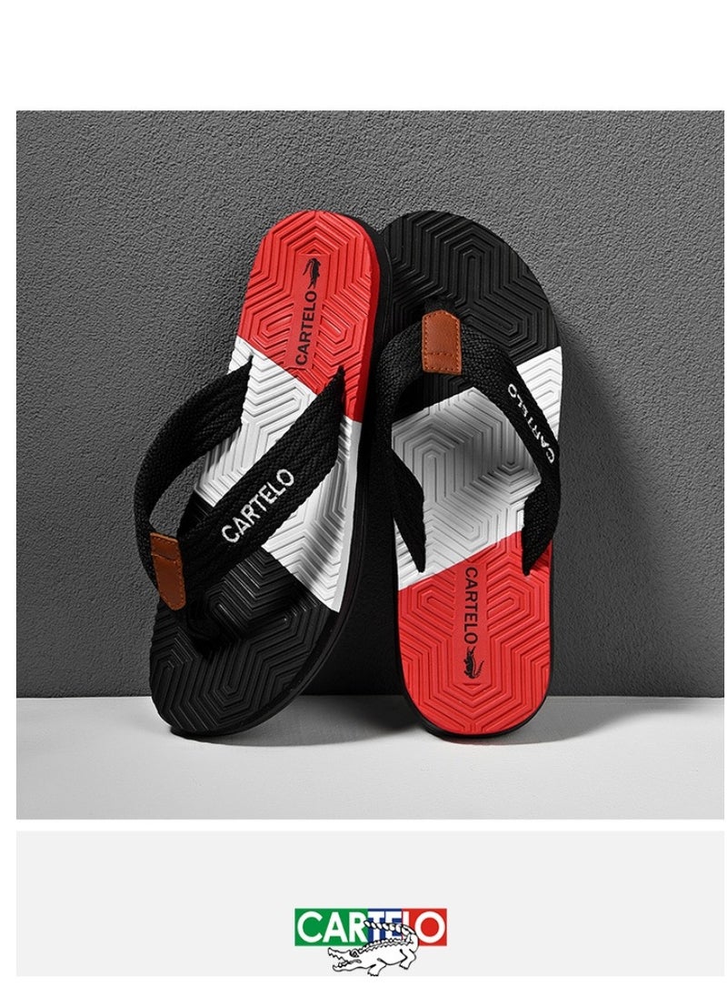 CARTELO Men's Beach Casual Flip Flops  - Image 3