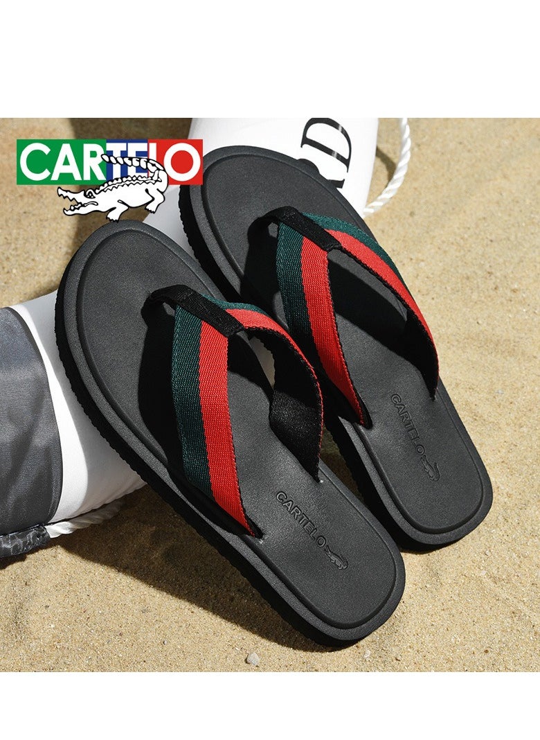 CARTELO Men's Beach Casual Flip Flops  - Image 4