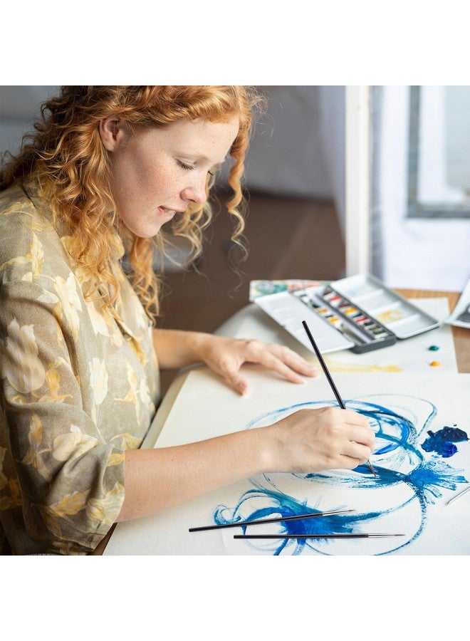 جريفوسيا مجموعة فرش الرسم التفصيلية المكونة من 6 قطع، فرشاة رسم دقيقة وفرشاة رسم تفصيلية رفيعة وفرش رسم مصغرة وفرشاة رسم صغيرة ذات رأس دقيق للرسم التفصيلي المصغر للفصول الدراسية بالألوان المائية ورسم الوجه على القماش - Image 4