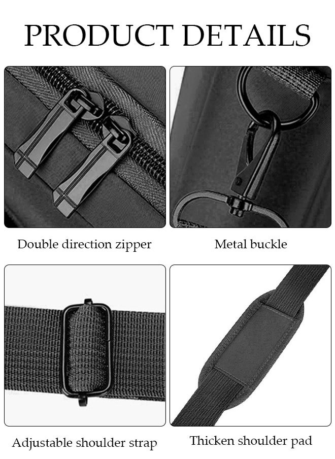 DUNISO 15.6 Inch Laptop Bag with Multi Compartment Lightweight Laptop Hand Bag Crossbody Bag Travel Business Briefcase Water-Resistant Dust-proof Shoulder Messenger Bag for Men and Women Work Office  - Image 3