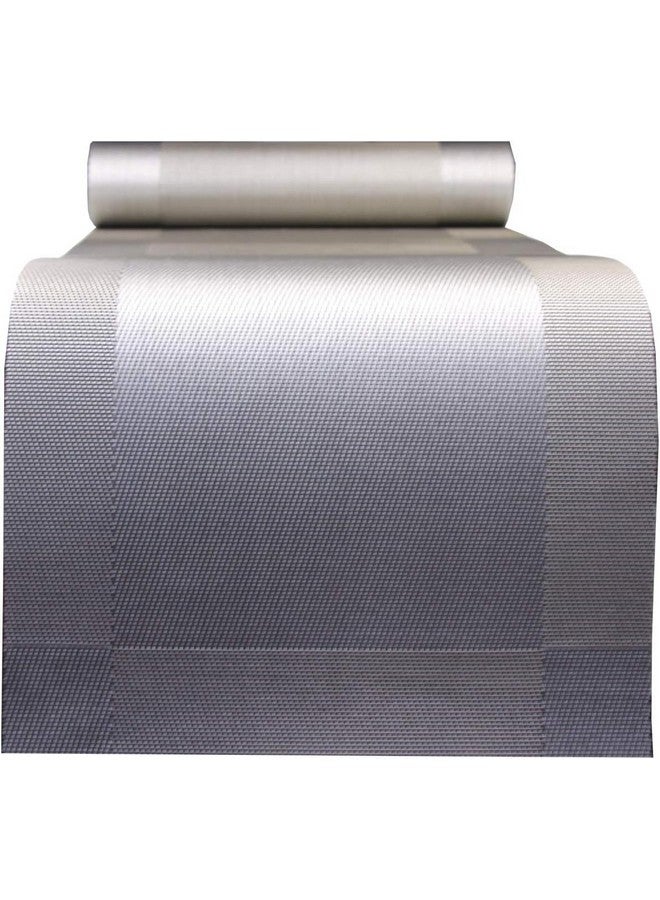 Ramkuwar Dining Table Runner and Placemat Set of 8 Modern Place Mats for Dining Table Decor Kitchen and Table Linens Coffee Mat for Christmas Dinners Silver - Image 3