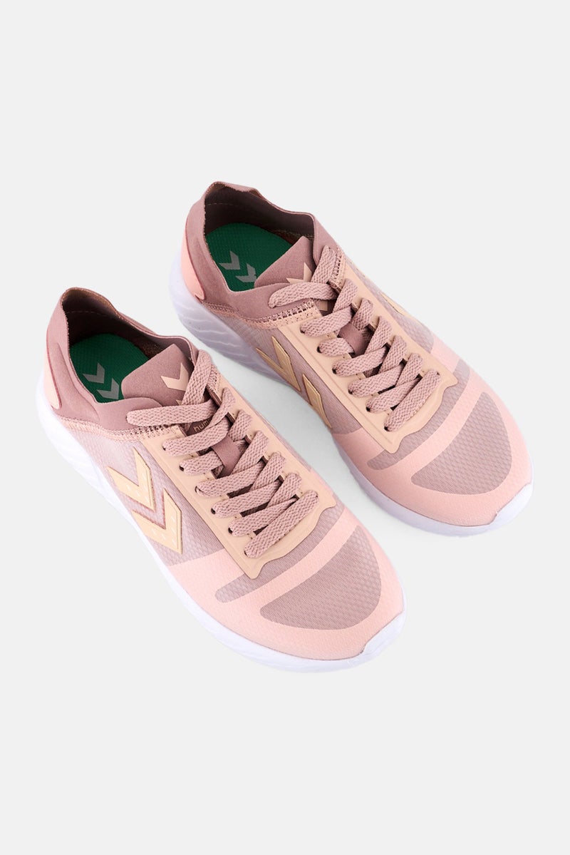 Hummel Kids Girl Minneapolis Legend Lace Up Training Shoes, Pink - Image 4