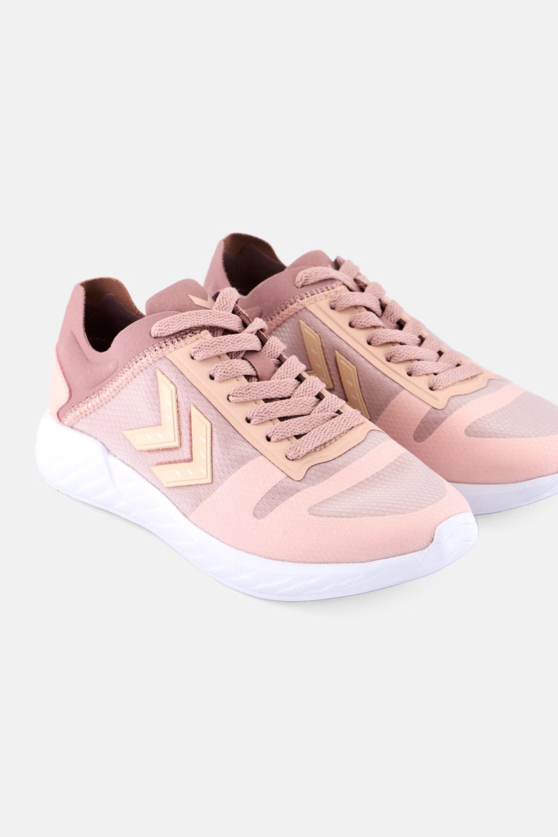 Hummel Kids Girl Minneapolis Legend Lace Up Training Shoes, Pink - Image 3