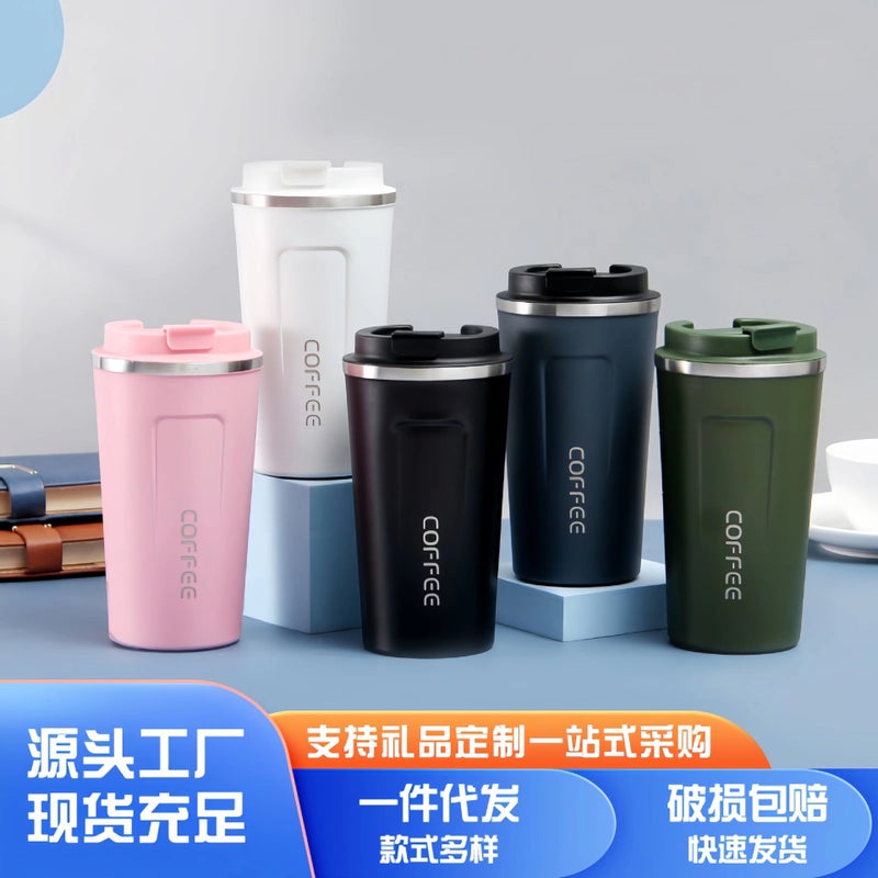 Creative Second Generation 304 Stainless Steel Coffee Cup Outdoor Portable American Fashion Office Gift Cup - Image 2
