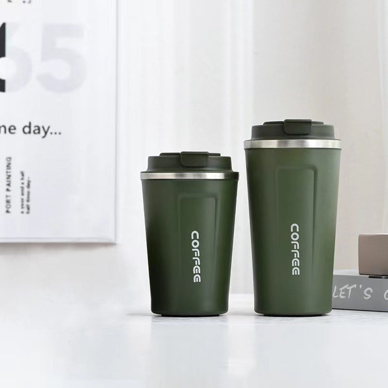 Creative Second Generation 304 Stainless Steel Coffee Cup Outdoor Portable American Fashion Office Gift Cup - Image 1