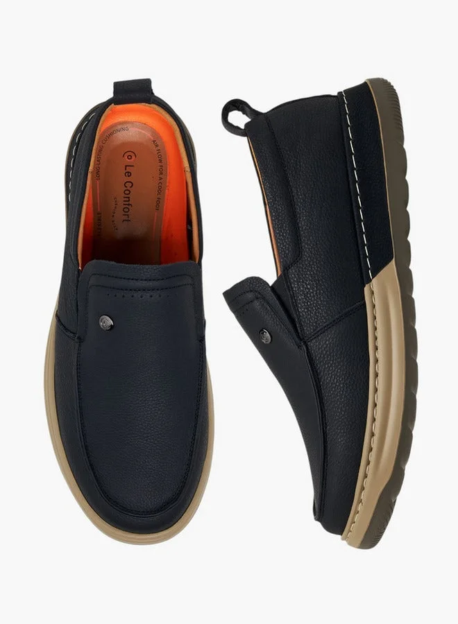 Le Confort BLACK Men Slip-On Leather Loafers for Men | Best Price UAE