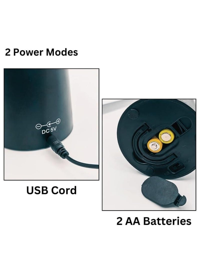 Scrolls 5-Piece Multi-Functional Electric And Battery Automatic Fly Repellent Fan Black/Silver 8.2X8.2X24CM - Image 5