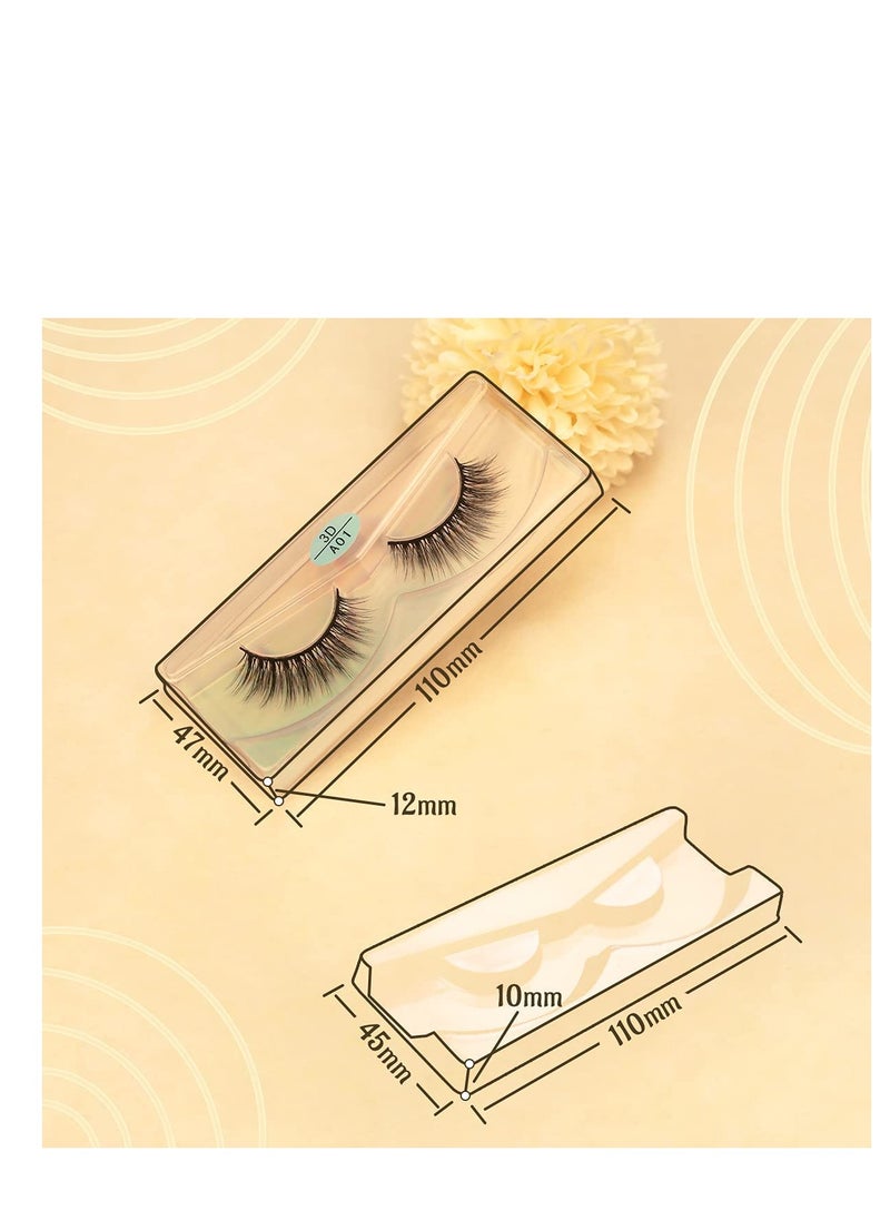 Generic - 10 Pairs of Vegan 3D Fluffy False Lashes - Natural Look Strip Lashes in 10 Styles for Effortless Volume - Image 1