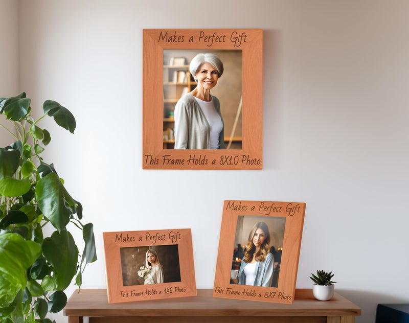 ThisWear Graduation Gifts for Women Seniors Spelled with 2025 Graduation Party Gift College Graduation Frame Natural Wood Laser Engraved Portrait 5x7 Photo Frame - Image 5