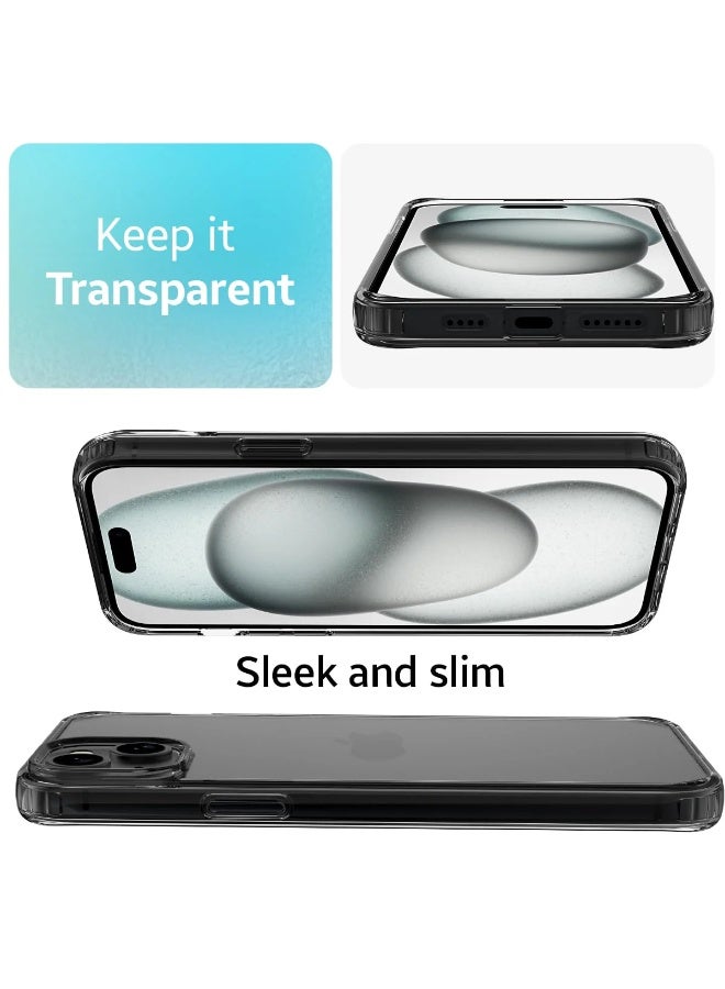 بريميم جراب TPU فائق النحافة لهاتف iPhone 15 Plus - غطاء ناعم رفيع مقاوم للصدمات مع حماية ضد الخدش وفتحات دقيقة - Image 5