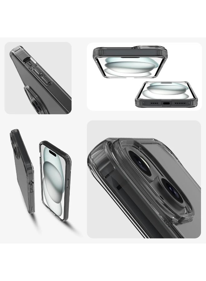 بريميم جراب TPU فائق النحافة لهاتف iPhone 15 Plus - غطاء ناعم رفيع مقاوم للصدمات مع حماية ضد الخدش وفتحات دقيقة - Image 2