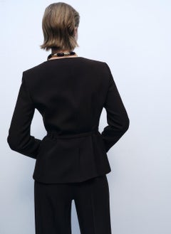 MANGO Essential Suit Belt Jacket  - Image 2