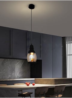 Best Power Modern Glass Pendant Lamp 4437-1 – Adjustable Hanging Light with E27 Base (Bulb Not Included) – 190cm Cord for Dining Room, Kitchen, Living Room  - Image 1