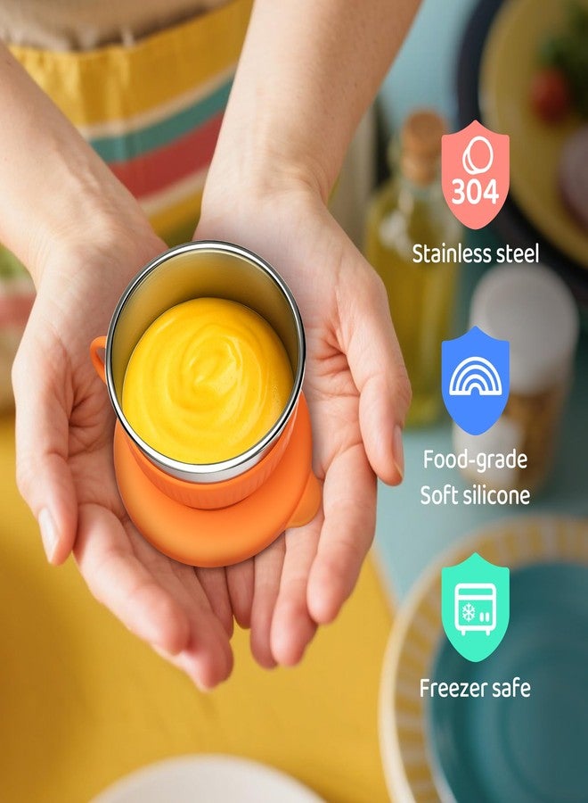 Omilly 6 Pack 2.4oz Stainless Steel Salad Dressing Containers with Leakproof Silicone Lids & Lanyard - Reusable Sauce Cups for Lunch Boxes, Picnics, Travel - Airtight Seal, Dishwasher Safe - Image 5