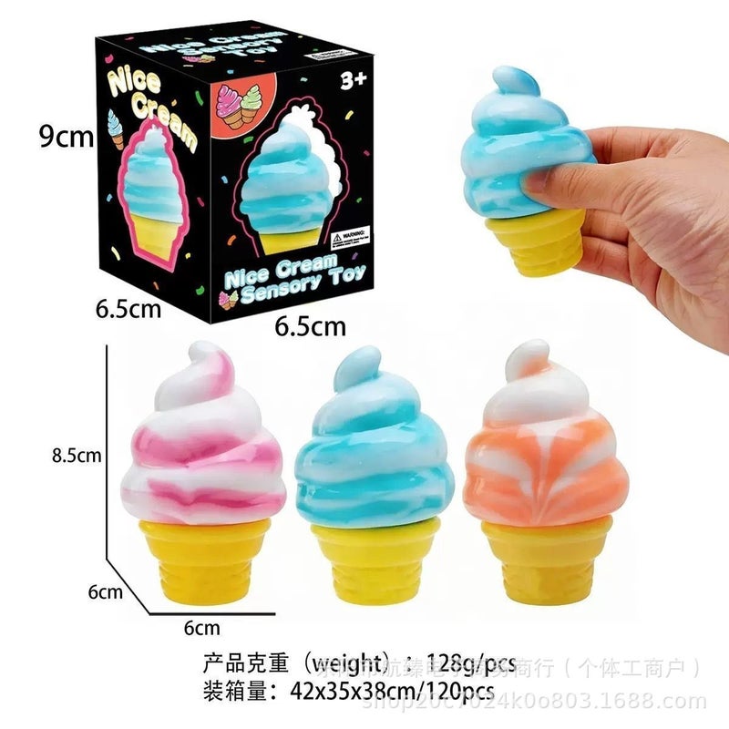 Ice Cream Cone Squishy Toy Stress Relief - Image 2