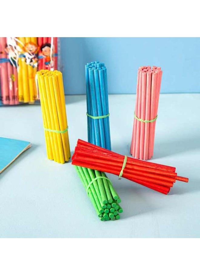 Joy & Learn - Joy & LEARN Math Counting Sticks, Educational Wooden Arithmetic Manipulatives, 5 Colours, Ages 6+ - Image 1