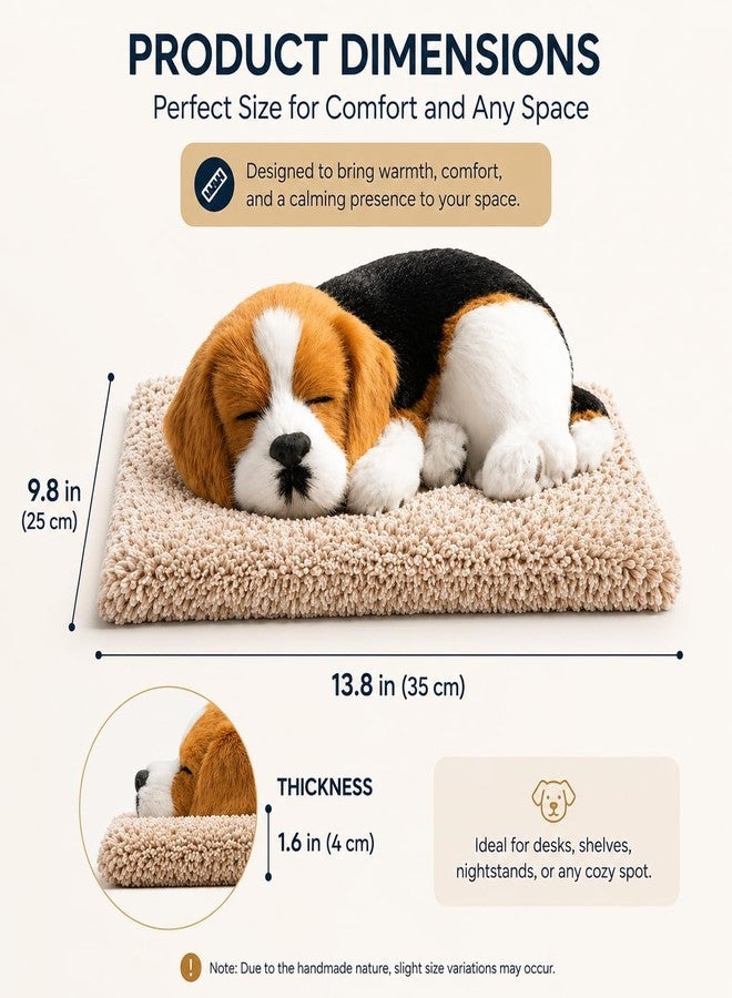 S SMITEX Smitex Sleeping Puppy Decor Plush with Soft Fur Mat - Realistic Dog Showpiece for Home, Office Desk & Car Dashboard | Cute Animal Figurine Gift for Pet Lovers and Room Decoration - Image 3