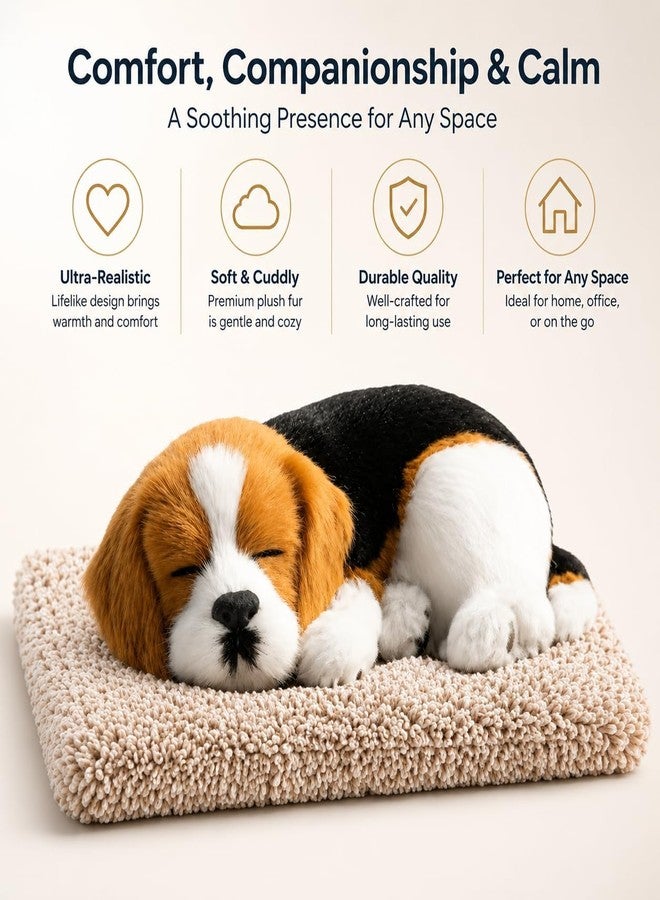 S SMITEX Smitex Sleeping Puppy Decor Plush with Soft Fur Mat - Realistic Dog Showpiece for Home, Office Desk & Car Dashboard | Cute Animal Figurine Gift for Pet Lovers and Room Decoration - Image 5