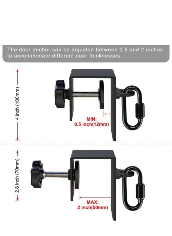 Generic Heavy Duty Door Anchor for Resistance Bands Suspension Training, Workout Door Mount Anchors for Body Weight Straps, Strength Training, Physical Therapy Exercise, Home Gym  - Image 4