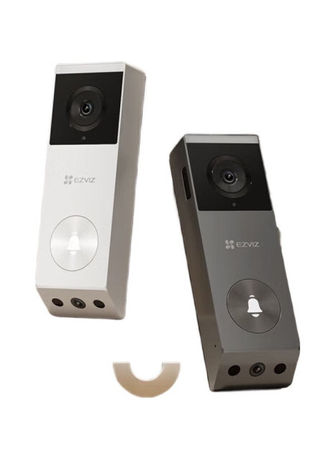EZVIZ Ep3X Visual Doorbell With Dual Cameras, 3Mp + 2Mp, Dual-Camera Home Surveillance, Smart Doorbell Camera, Electronic Peephole, Ultra-Gray - Image 3