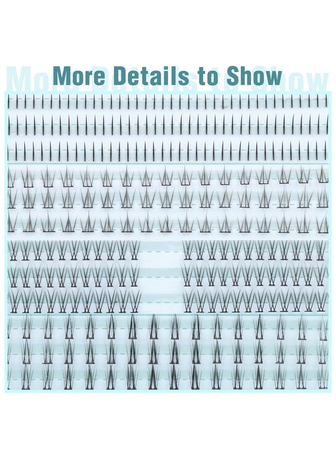 Boahankuke Bottom Lashes Natural 0.07 mm Thickness Bottom Lash Clusters Wispy Bottom Eyelashes 306 PCS 4 Styles Bottom Lash Extensions by Boahankuke - Image 5