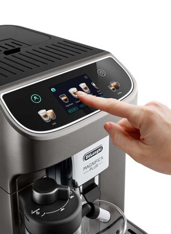 De'Longhi Coffee Machine MAGNIFICA PLUS Fully Automatic Espresso Machine with 19+ Hot & Iced Beverages Colour Touch Display 13 Grinder Settings Latte Crema Twin Shot ECAM320.70.TB (Made in Europe) 1.9 L 1450 W ECAM320.70.TB Titanium Black - Image 3
